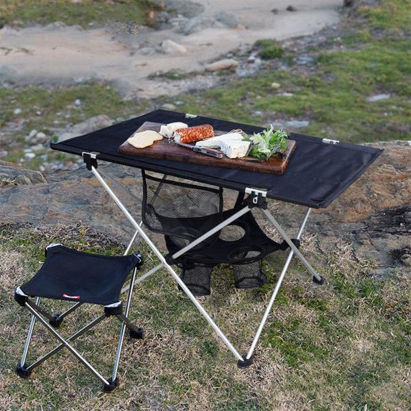 SPAKYCE Rectangle Portable Folding Camping Table Courtyard Lightweight Aluminum