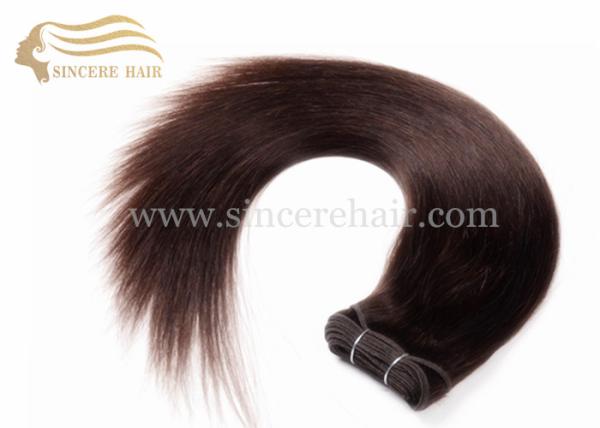 18" Double Drawn Hair Weft Extensions for Sale, 100 Gram Straight DD Grade Remy