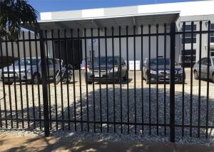 Wholesale professional galvanized steel picket fence / temporary steel fence panel from china suppliers