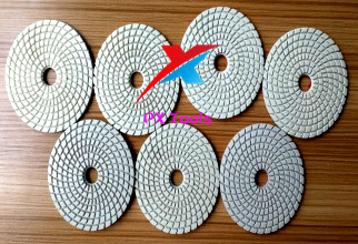 PX 100mm dry concrete diamond polishing pads for polishing marble,granite and concrete.