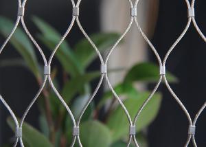 Wholesale Protectiv SS Flexible Steel Mesh Ferruled / Knotted Type Net For Zoo Enclosure from china suppliers