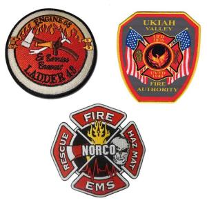 China 3d Polyester Los Angeles Fire Department Patches Environmental Friendly on sale