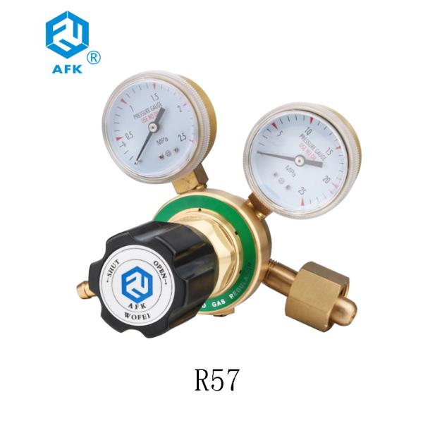 Two Gauges Single Stage Pressure Regulator Valve Neoprene Diaphragm For Natural