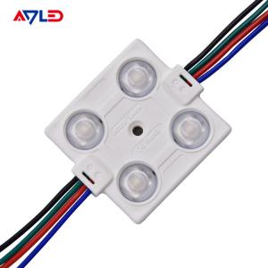 China Color Changing LED RGB Light Modules IP67 Square Injection 4 LED 12V 5050 SMD on sale