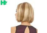 Soothing Natural Volume Synthetic Heat Resistant Wigs , Short Bobo Blonde Wig
