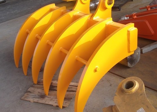 5 Teeth Excavator Brush Rake For Sunward SWE80 SWE60