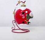 Creative Paint Santa Claus Shining Ceramic Decoration