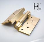 Golden Corrosion Resistant Solid Brass Hinges SGS Certification For Door