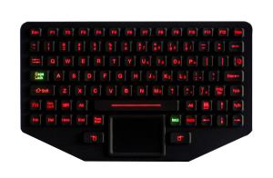 Wholesale Rubber Waterproof Rugged Silicone Keyboard With Touchpad IP65 Dynamic from china suppliers