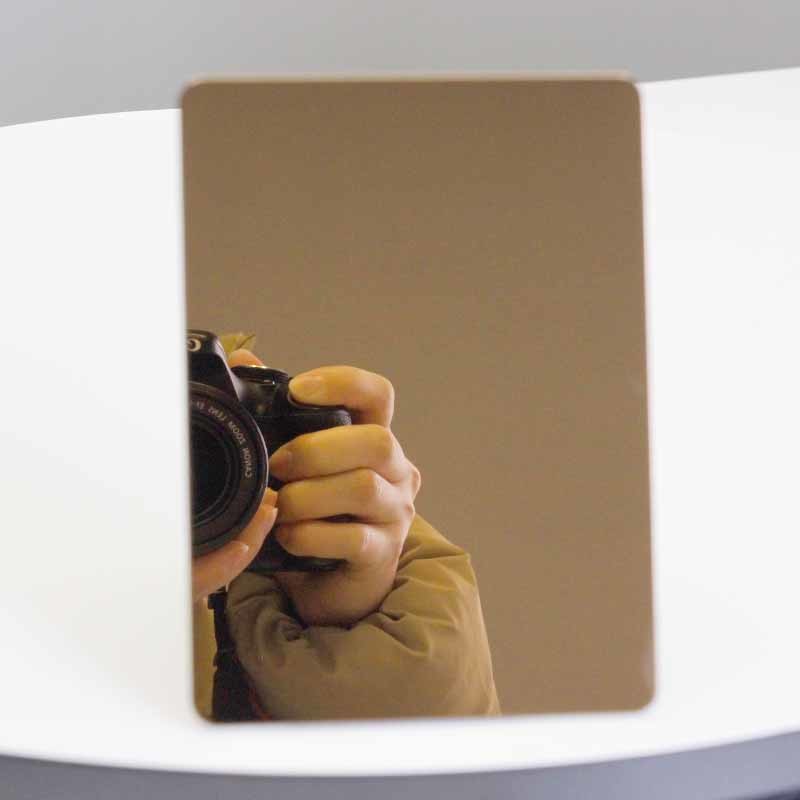 316l Stainless Steel Decorative Sheet PVD Coating Mirror Gold Color Plated