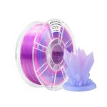 PLA+ Filament Transparent Gradient Dual Color Rose Red Light Blue 1.75mm 3d