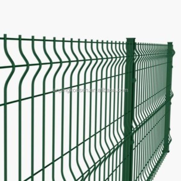 V Fold Welded Wire Mesh Commercial Fence Panel for 5.0mm Heat Treated Iron Wire