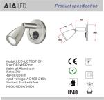 Surface mounted indoor headboard wall light LED bed reading wall light & led
