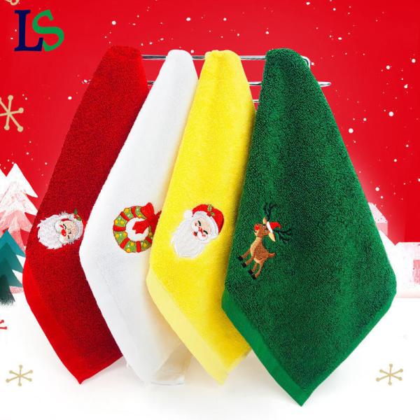 2023 Christmas Towel Gift Set Hypoallergenic Cotton Towels in Gift Box with