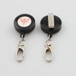 Retractable id badge holder lanyards with logo badge reel retractable yoyo reel