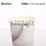 22OZ Hot Single Wall Paper Cups insulated eco disposable tea cups Bright Yellow
