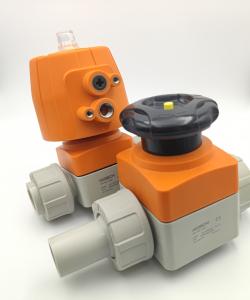 China Compact PVDF Plastic Diaphragm Valves Pneumatic Actuated PN 6 on sale