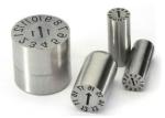 S136 Hasco Straight Core Pin , Injection Molding Ejector Pins With Engraving