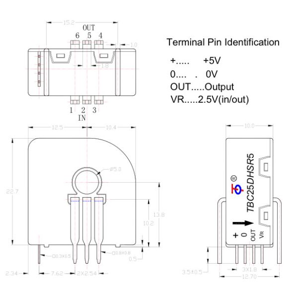 TBC-DHSR5 High Sensitivity Hall Effect Sensor EN60947-1 2002 Standard