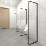 OEM Framed Curved Tempered Patterned Glass Solid Structure