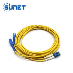 Wholesale SC/UPC To LC/UPC Fiber Optic Patch Cords SM G652D Duplex 3.0mm 3M from china suppliers