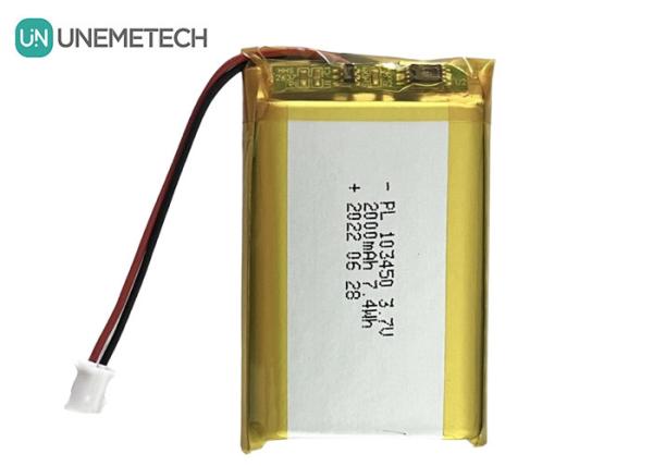 3.7V 2000mAh Rechargeable Lithium Polymer Battery 103450 Large Capacity for