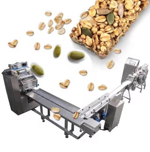 SS304 Puffing Rice / Cereal Bar Forming Machine With Buckwheat Nuts Material