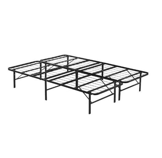 Very Black Wire Mesh Adult Steel Iron Metal Single Bed Frame for Comfortable