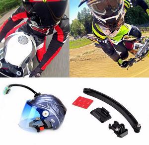 Wholesale GoPro Cycling Helmet Mount Accessories Set Selfie Arm Surface Base 3M VHB Sticker For GoPro 3 4S 5 Xiaomi Yi 4K SJCAM from china suppliers