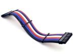 Rainbow Color Power Supply Cable Extension Cord PSU Braided Extension Cable Kits