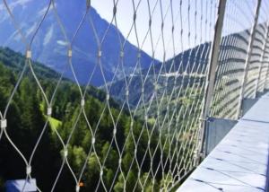 Wholesale Safety Balcony Flexible Stainless Steel Rope Mesh 30m / Roll Self Locking from china suppliers