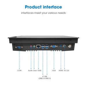 Wholesale 10.1 Inch Embedded Touch Panel PC 12-36V Input Voltage 32G/64G/128G/256G SSD Storage from china suppliers