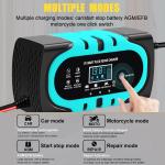 Low Tension Protection 12V 10A Motorcycle Car Battery Charger Pulse Repair Lead
