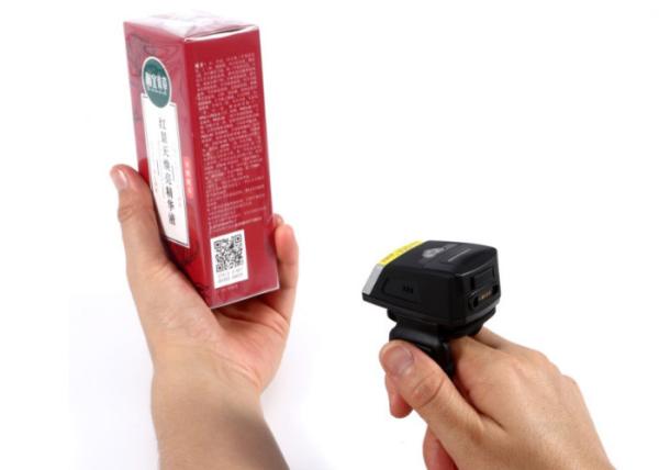 Wearable barcode finger scanner 1D 2D blue tooth ring reader for warehouse