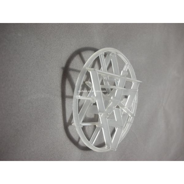 Pe Pp Pvdf Plastic Random Tower Packing Snowflake Ring Media