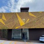 Outdoor Aluminum Perforated Laser Cut Panel 800x800mm Powder Coated