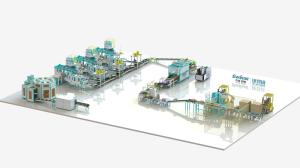 Wholesale CCPIT EMS Bagging Automated Packaging Lines Equipment With Forklift Truck System from china suppliers