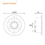 Joyful Partner 6W 9W 12W 18W 24V DMX Control Stainless Steel IP68 Underwater RGB