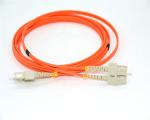 LSZH 2.0mm Fiber Optic Patch Cable 3ft SC To Duplex OM2 Multimode Red Color