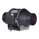100~240V Low Noise 4 inch 100mm In-line Duct Fan with Speed Controller For