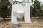 White marble sculptures of Morden city for park