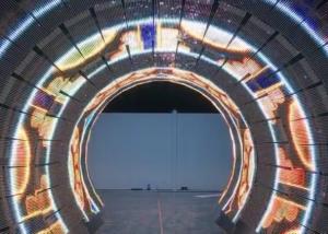 Wholesale Ip66 7800cd/sqm Transparent Led Mesh Curtain Outdoor Full Color AC265V from china suppliers