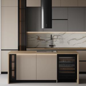 Wholesale Custom Modern Ready To Assemble Shaker Lacquer Finish Kitchen Cabinets for Apartment from china suppliers