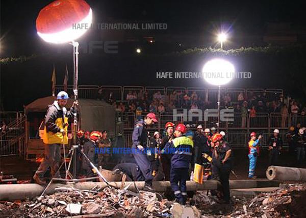 Mobile Industrial Site Balloon Light Metal Halide 300W Work For Earthquake