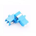 Blue Color Fiber Optic Connector Adapters Multi Mode With Ears Welded Type