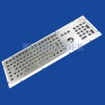Kiosk Stainless Steel Panel Mount Keyboard With Trackball , FN Keys And Number