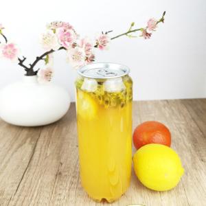 Wholesale 500ml Food Grade Clear Plastic PET Containers With Can Lids Milk Beverages from china suppliers