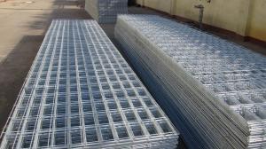 Wholesale Flat Surface Powder Coated Wire Mesh Panels , Welded Fence Panels For Construction from china suppliers