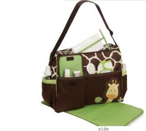 China Custom Popular Designer Baby Diaper Bags Small Nappy Changing Bag with Logo Printed on sale