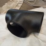 Black Color 6" Sch 40 Seamless Equal Tee A234 WPB Carbon Butt Welding ASTM
